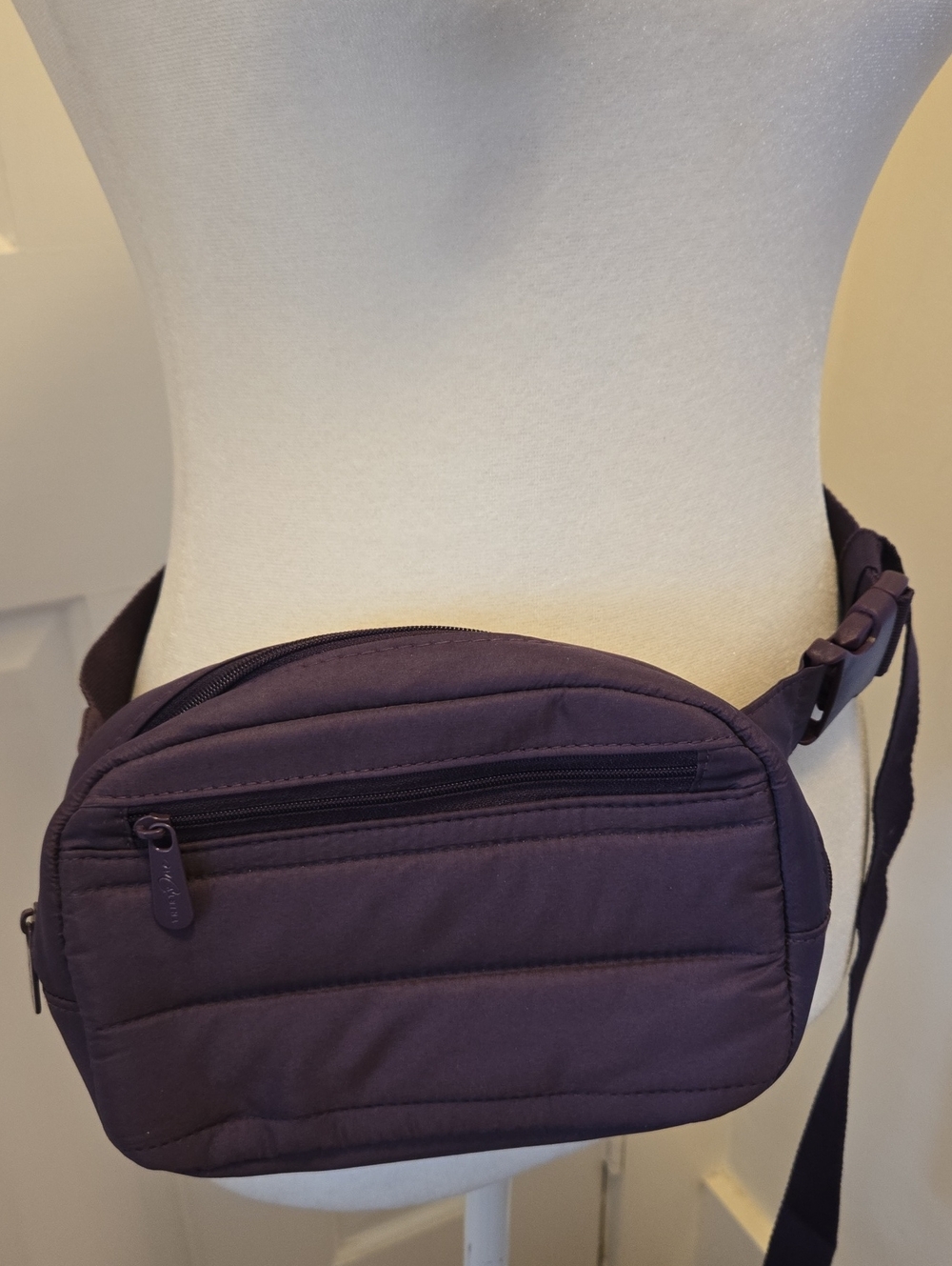 Thirty-one Quilted Plum Crossbody Waist Bag